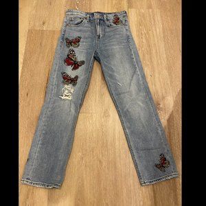 Lucky Brand Bridgette Slim Straight Jeans, Size 0/25